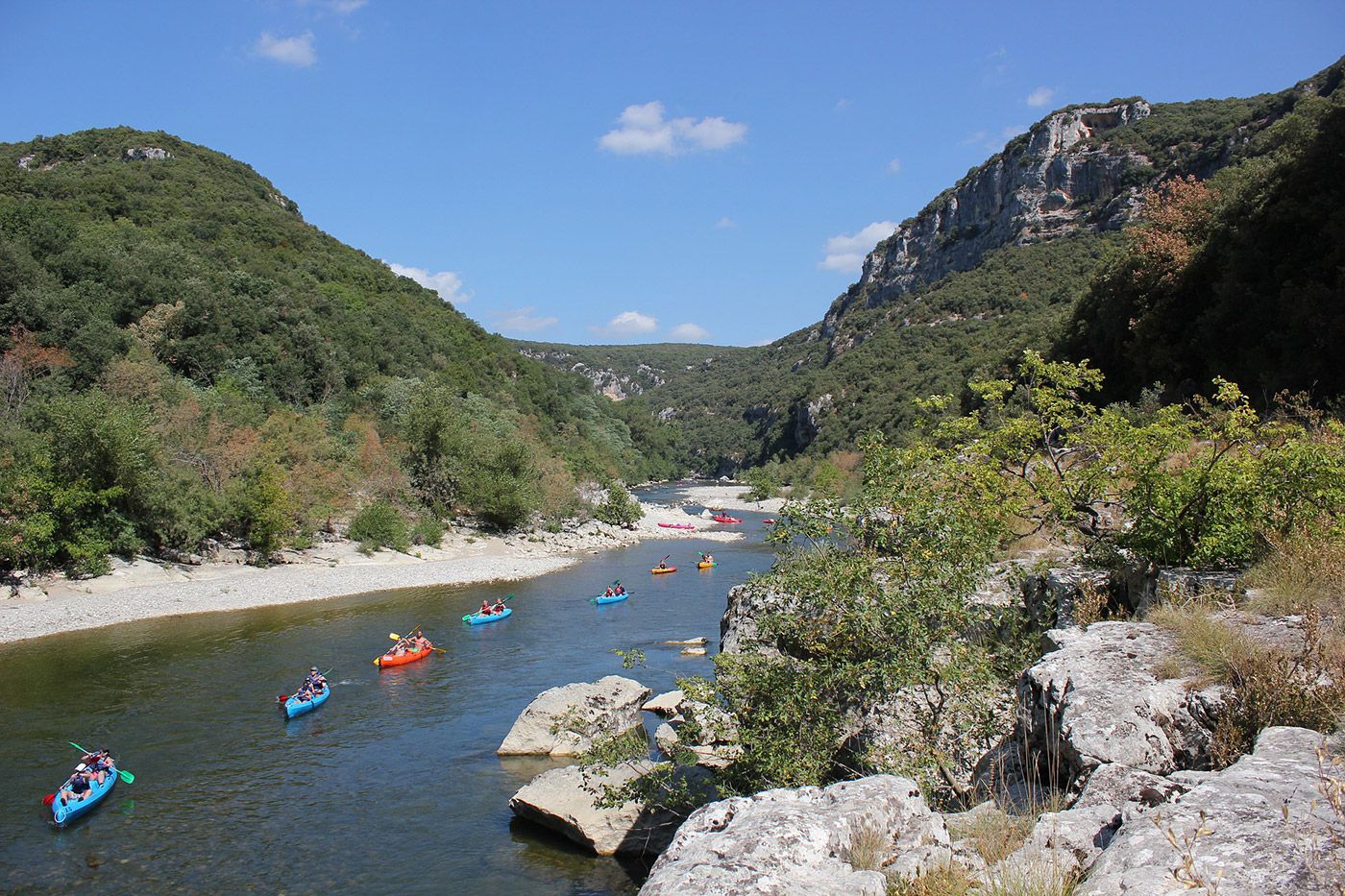 Ardèche river gorges